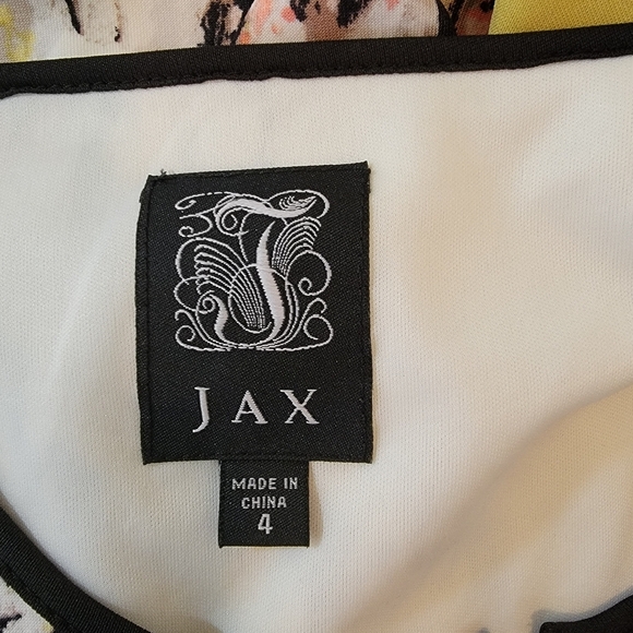 NEW JAX Watercolor Abstract Sleeveless Sheath Dress Sz 4 Full-Zip Minimalist - Picture 9 of 12